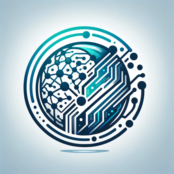 File:DALL·E 2024-01-06 13.34.40 - A modern and sleek logo representing the fusion of informatics, infrastructure, and artificial intelligence. The design features a digital globe as th.png